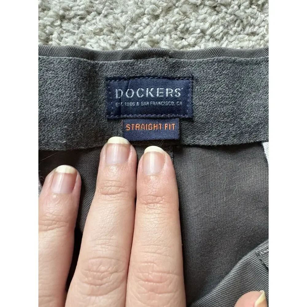 Men’s Dockers Dark Grey Dress Pants Size 40 X 30